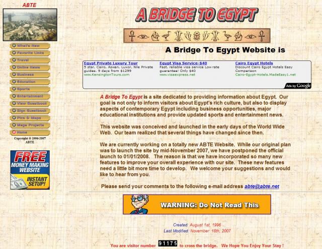 2007 A Bridge To Egypt Look